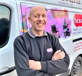 Our servicing engineer Phil, ready to ensure your care home equipment servicing provider meets your expectations. 